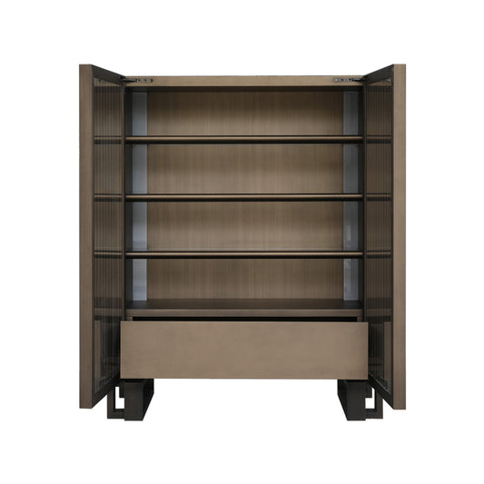 Mobile contenitore di lusso rosso con ante per soggiorno/camera da letto