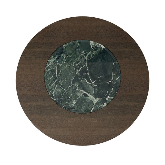 Luxury Rotating Round Dining Table With A Built-in Lazy Susan Turntable at dilisehome.com