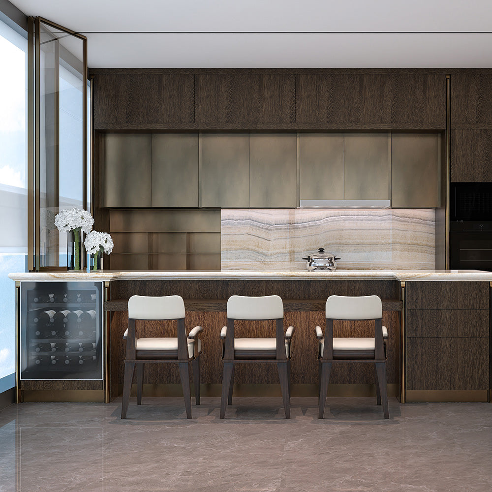 Luxury Custom Modular Kitchen Cabinet Set DK 05 with Classic Old Money Style at dilisehome.com