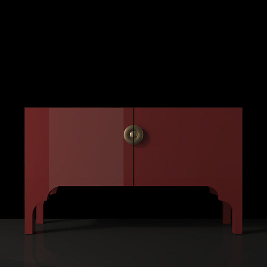 High End Storage Cabinet Red Luxury Living Room Cabinets for Home