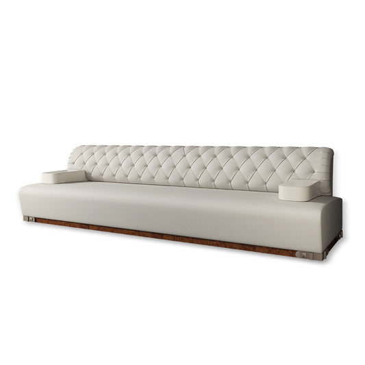 Divani di lusso costosi personalizzati in blu con materiali di prima qualità