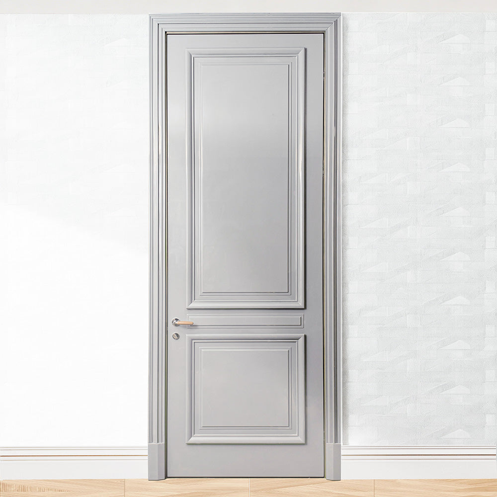 Contemporary Luxury Custom Interior Door High End Bespoke Bedroom Door with Automotive-Grade Glossy Lacquer Finishes for Luxury Residence at dilisehome.com