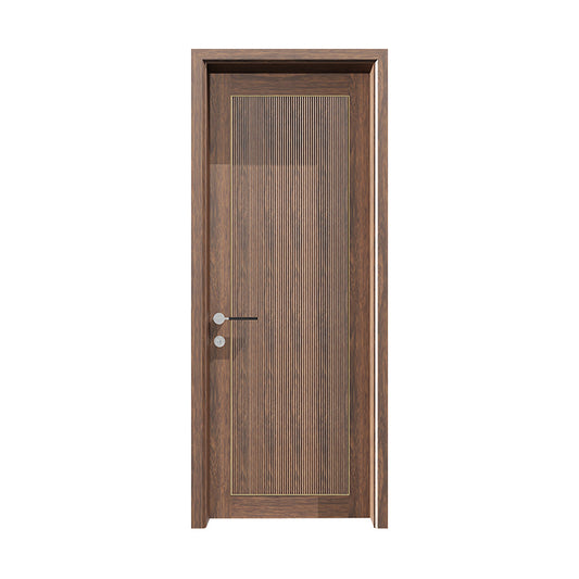 Modern Luxury Interior Doors Custom Brown Single Doors for Residential and Commercial