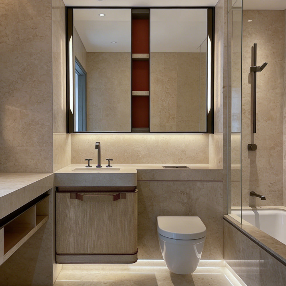 Luxury Bespoke Small Bathroom Cabinets & Custom Vanities DA08 for Hotel, Private Residences at dilisehome.com