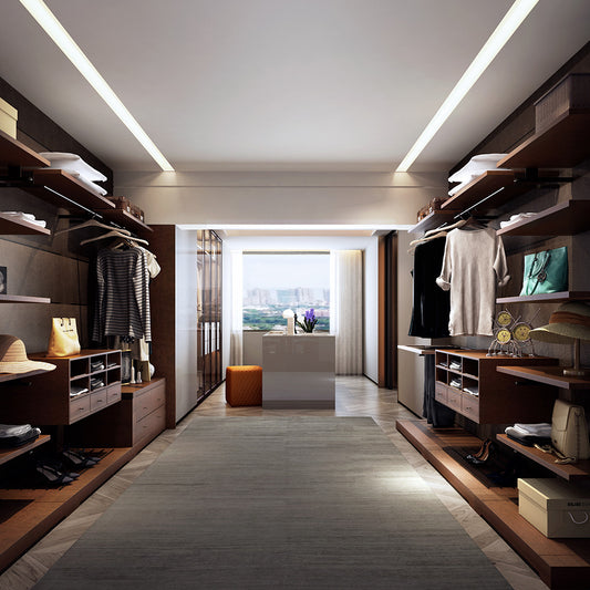 Sistema di cabina armadio flessibile di lusso per camera da letto di lusso