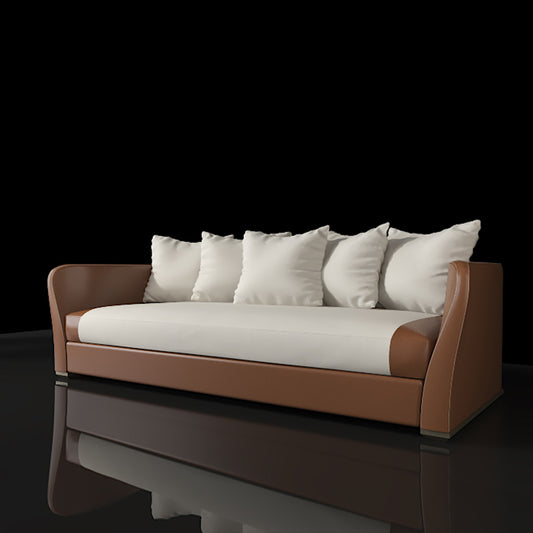 Customized Modern Luxury Sofas in Brown with High Quality Materials