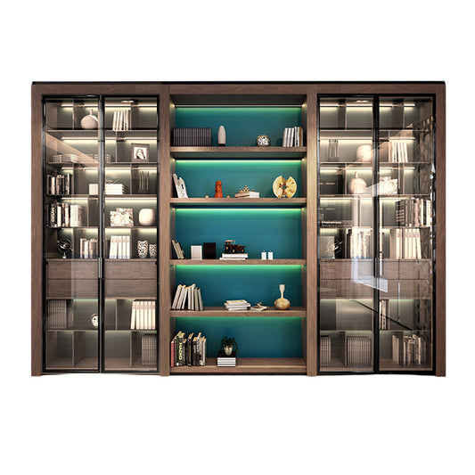 Custom Built-in Bookshelves High End Luxury Bookcase Cabinets Design for Home Office