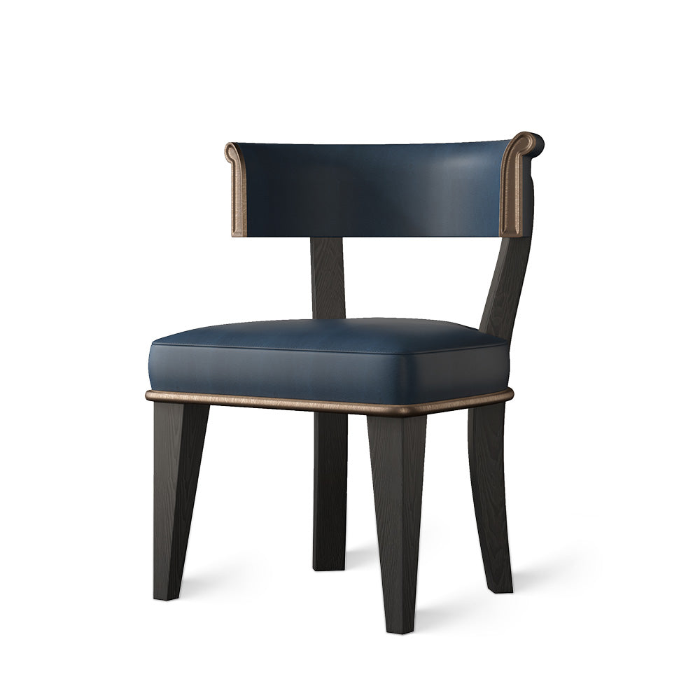 Luxury Armless Leather Dining Chairs for Luxury Villas/Living Room/Bedroom at dilisehome.com
