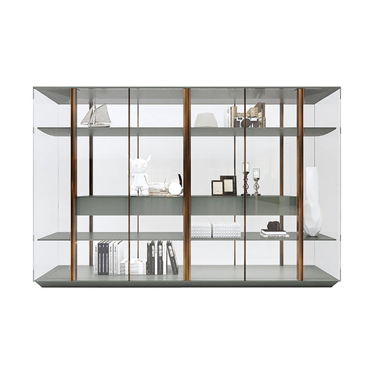 Modern Luxury Display Cabinets Custom Premium Bookshelves with Glass Design for Residential and Commercial