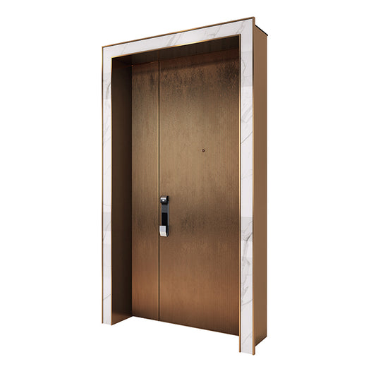 Custom Luxury Wood Front Doors Modern Entry Doors Brown Styles for Villa