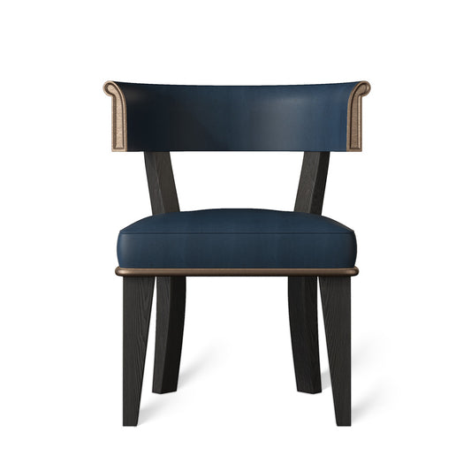 Luxury Armless Leather Dining Chairs for Luxury Villas/Living Room/Bedroom at dilisehome.com