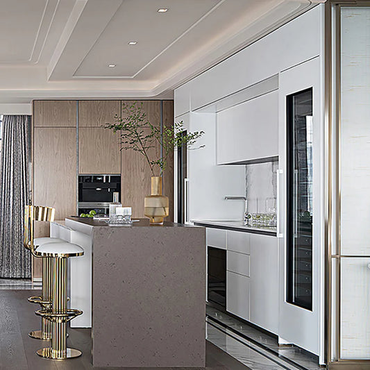 Cucina minimalista moderna di lusso personalizzata DL11 Mobili da cucina di alta gamma con materiali di prima qualità