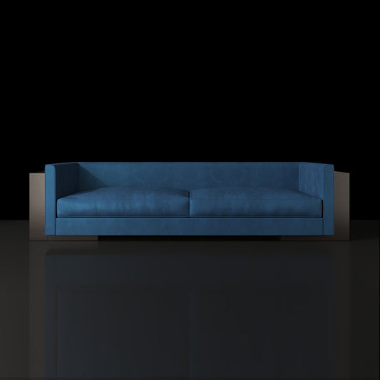Expensive Luxury Sofas Custom in Blue with Premium Materials