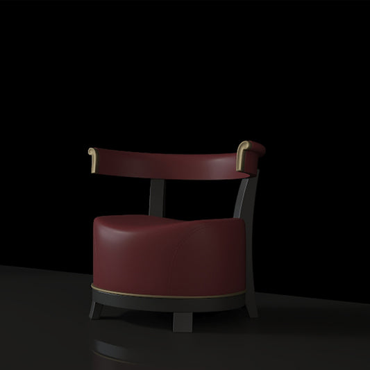 Luxury Living Room Chairs Custom High End Armchairs in Red