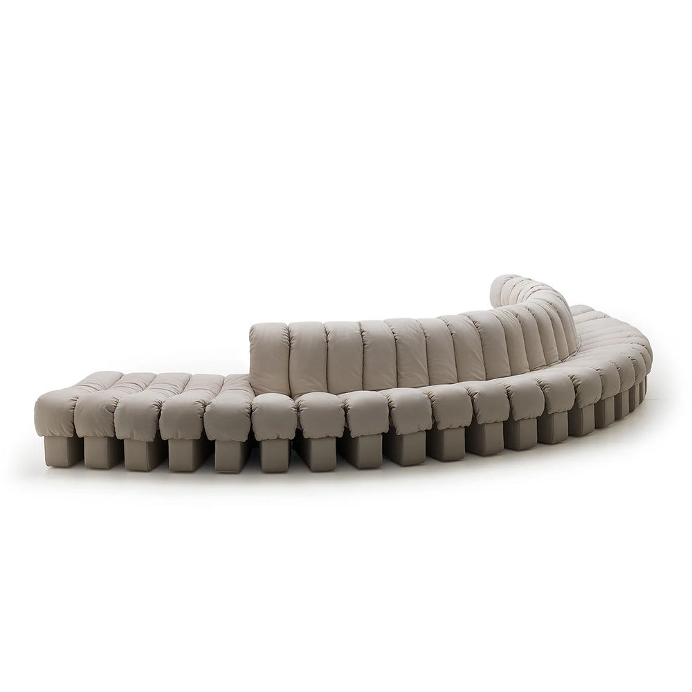 de Sede DS-600 Snake Luxury Modular Sofas | Semicircle with Armrest and Backrest