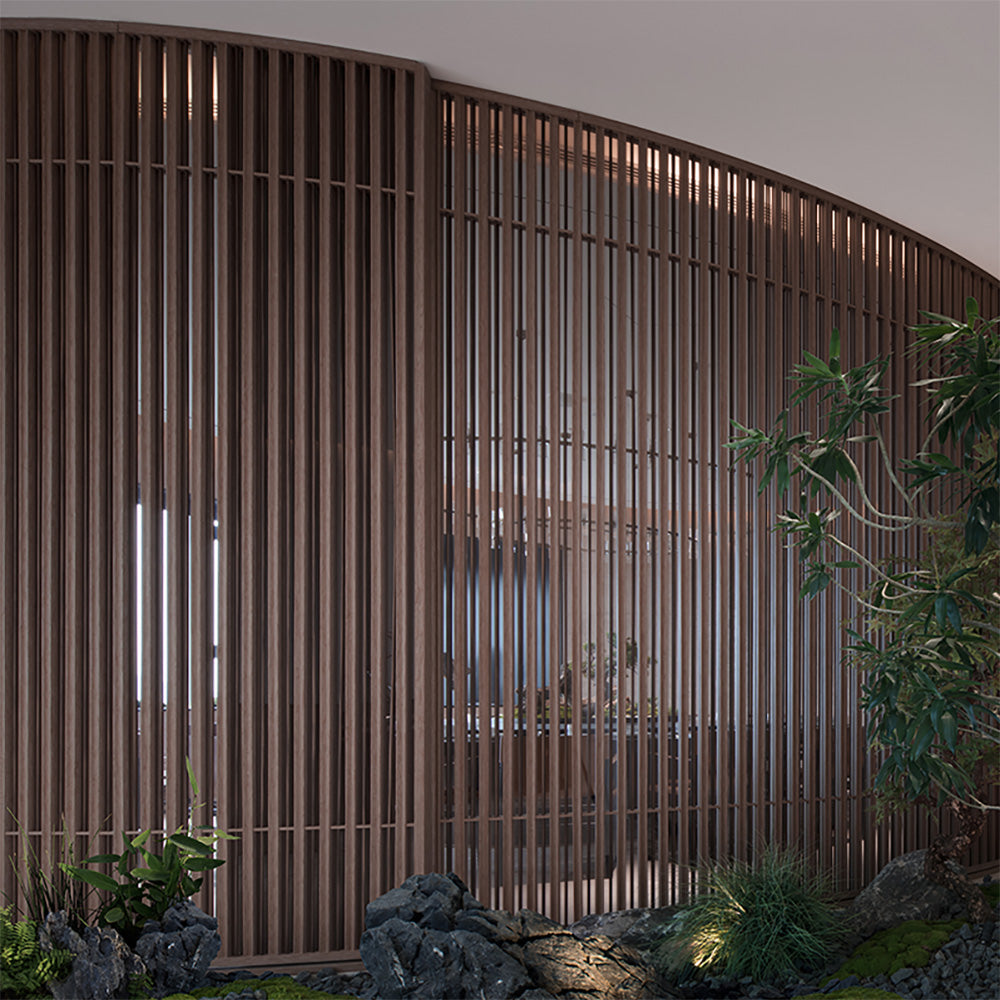 Luxury Custom Grille Arc Electric Decorative Screen Door for Hotel DDW 14 at dilisehome.com