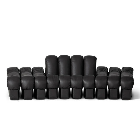 Divani di lusso costosi personalizzati in blu con materiali di prima qualità