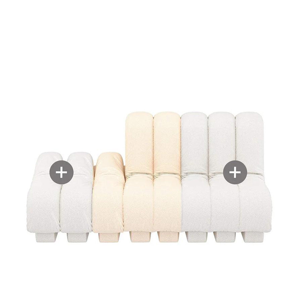 de Sede DS-600 Snake Luxury Modular Sofas | Semicircle with Armrest and Backrest