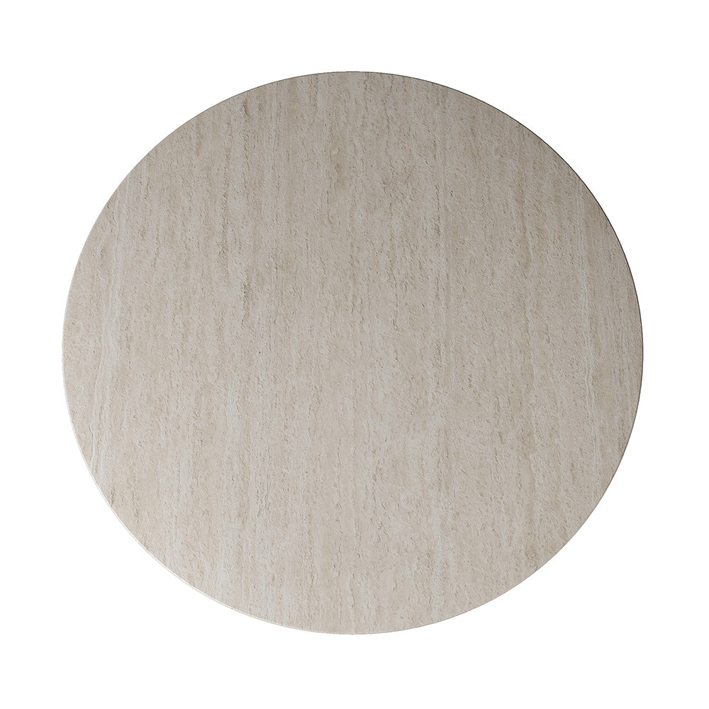 Luxury Round Marble Dining Table with Tai Chi-inspired Pedestal Design at dilisehome.com