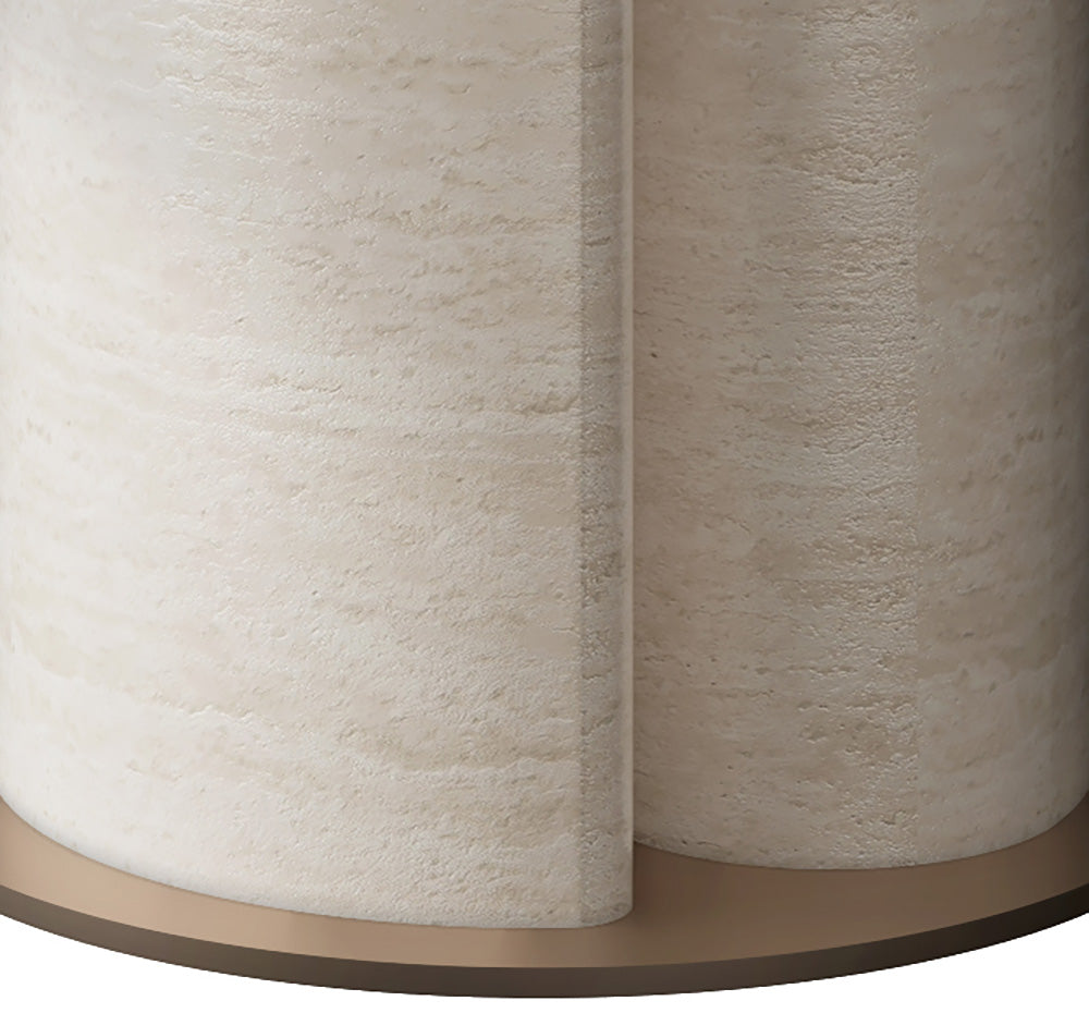 Luxury Round Marble Dining Table with Tai Chi-inspired Pedestal Design at dilisehome.com