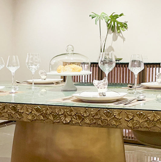 Modern Marble Luxury Dining Room Tables | Sculptural High End Tables for Mansion at dilisehome.com